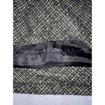 Women's Black Beige Plaid Tweed Mini Skirt Size 6 Photo 5