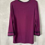 Karl Lagerfeld  Purple Blouse with Black Accents NWOT Photo 2