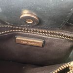 Tory Burch  Lily Black Leather Slim Multi Pocket Gold Chainlink Crossbody Handbag Photo 8