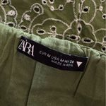 ZARA  Openwork Eyelet Embroidered Dress in Green Size M Photo 11