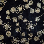 80s Vintage Black Velvet Gold Metallic Brocade Embroider USA Made Jacket Size 14 Photo 8