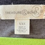 Treasure & Bond women's sleeveless dress ruched navy night heather XXS NWT Photo 3