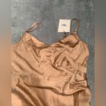 Hello Molly NWT  champagne satin dress medium/6 Photo 3