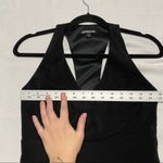 EXPRESS Black Halter Top Long Dress with high slit Photo 4