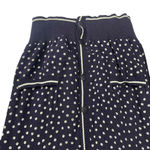 Evan Picone Women's Vintage 80s Navy White Polka Dot V Neck Button Up Cardigan S Photo 3