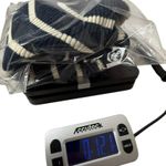 BODEN Effie L Sweater Sparkle Rib Knit Blue Stripe Pullover Long Sleeve Fitted Size L Photo 10