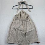 Reformation  XS Beige Linen Halter Maui Mini‎ Dress Sleeveless Casual Womens Photo 5