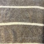 American Eagle  Gray/White Stripe Chenille Cropped Sweater Photo 1