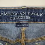 American Eagle  Size 4 Shorts Shortie AEO Low Rise Denim Cuffed Stretch Women's Photo 1