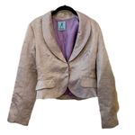 Marciano Y2K  Lavendar Brocade Textured Blazer Photo 0