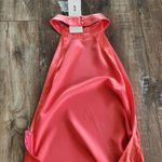 Retrofête Retrofete Sabrina Dress in Coral Size Large Halter Open Back NWT Sleeveless Maxi Photo 7