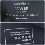 Sweaty Betty Black Power UltraSculpt High-Waisted 7/8 Workout Leggings Size 4/XS Photo 10