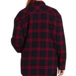 Dickies NWT  Red/Black Buffalo Check Shacket Oversized Jacket Snap Up Pockets S Photo 2
