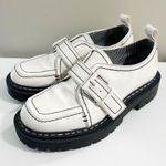 Sam Edelman Circus by  Edelle Leather Monk Strap Platform Shoes White and Black Photo 0