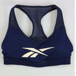 LUX VECTOR Reebok Navy and White Sports Bra Photo 3