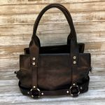 Juicy Couture VTG Y2K Purse Black Leather Studded Satchel Bikercore Grunge Goth Photo 3