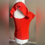 EXPRESS  Orange Bodysuit Off the shoulder Size S Photo 2