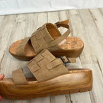Kork-Ease KORKS Fraya Brown Tan Wedge Platform Sandals NEW Size 8 Photo 5