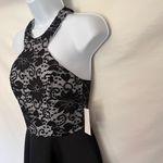 B Darlin B. DARLIN All Lace Top Racerback Dress Sz 3/4 Black Whimsigoth New Halter Skater Photo 3