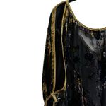 Hale Bob  Silk Velvet Burnout Blouse Beaded Y2K Whimsigoth Size XS Photo 7