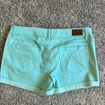 EXPRESS  Blue Jean Shorts Mid-Rise Cuffed Photo 3