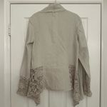 Black Swan  100% Open Front Asymetric Cardigan Womens Sz S Lace Boho Indie Photo 2