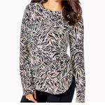 Lilly Pulitzer UPF 50 Luxletic Blythe Long-Sleeve Activewear Sz SMALL Zebra #82 Photo 1