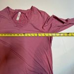 Athleta Essential V Neck Rose Pink Large Long Sleeve Top Shirt Tee T-Shirt Comfy Photo 7