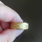 8mm Gold Stainless Steel Infinity Ring Photo 3