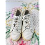 Ted Baker  London Astrina White Leather Ruffle Back Sneakers EU38.5 US8 Photo 2
