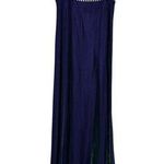 Blondie Nites Vintage 90’s Y2K Purple Green Holographic Rhinestone Empire Dress Photo 0