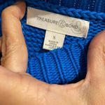 Treasure & Bond  Royal Blue Crew Neck Sweater Sz S Photo 5