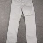 AG Adriano Goldschmied  Size 24 The Isabelle High Rise Straight Crop Denim White Photo 0