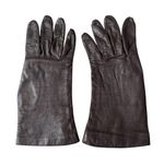 Alwyn brown thin leather gloves women's size 6 1/4 great for driving Photo 1
