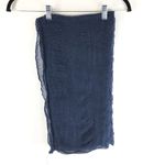 Cejon Womens Scarf Infinity Sheer Metallic Thin Knit Navy Blue 42x21 Photo 1