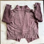 North Style Womens 1X Knit Sleeve Open Front Cardigan Jacket Purple Photo 9