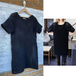 Emerson Fry New York Black Virgin Wool Blend Pullover Knit Dress Size S Black Photo 1