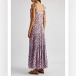 Veronica Beard Windansea Floral-Print Maxi Dress in Purple, Size Large Photo 1