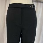 Casual Corner Stretch Black Dress Pants Size 8 Mid Rise Flare Leg Trousers Photo 2