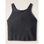 Athleta M Purpose Crop Sports Bra D-DD Black Sand Matte Sheen Medium Photo 3