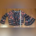 fab'rik Fab’rik- black with pink flowers long sleeve‎ floral shirt Size L Photo 6