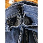 Silver Jeans  Women W29 Blue Cropped‎ Capri Mckenzie Crop Thick Stitch Western Photo 11