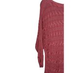 Ralph Lauren Lauren Women's Sweater Top Coastal Cable Knit 3/4 Sleeve Pink Large Photo 8