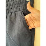 Ann Taylor Mid Rise Drawstring Pull On Sweatpants Linen Black Women's Medium Photo 2