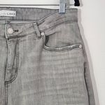  Gray Jeans Size 12 Loft The Girlfriend Gray Distressed Jeans Photo 3