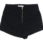 One Teaspoon ✌︎︎ High Waist Exposed Zip Front Lightweight Shorts ✌︎︎ Black XXS Photo 13