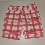 Adidas  Womens Climalite Red White Golf Shorts‎ 8 Photo 0