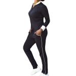 LA RELAXED Coverall Jumpsuit Women’s Sz S Black Zip One Piece Made USA Photo 1