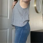 Free People  Harper Tank Size Small Grey Flowy‎ Photo 3