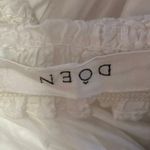 Doen Catrinette White Smocked Square Neck Puff Balloon Long Sleeve Midi Dress S Photo 7